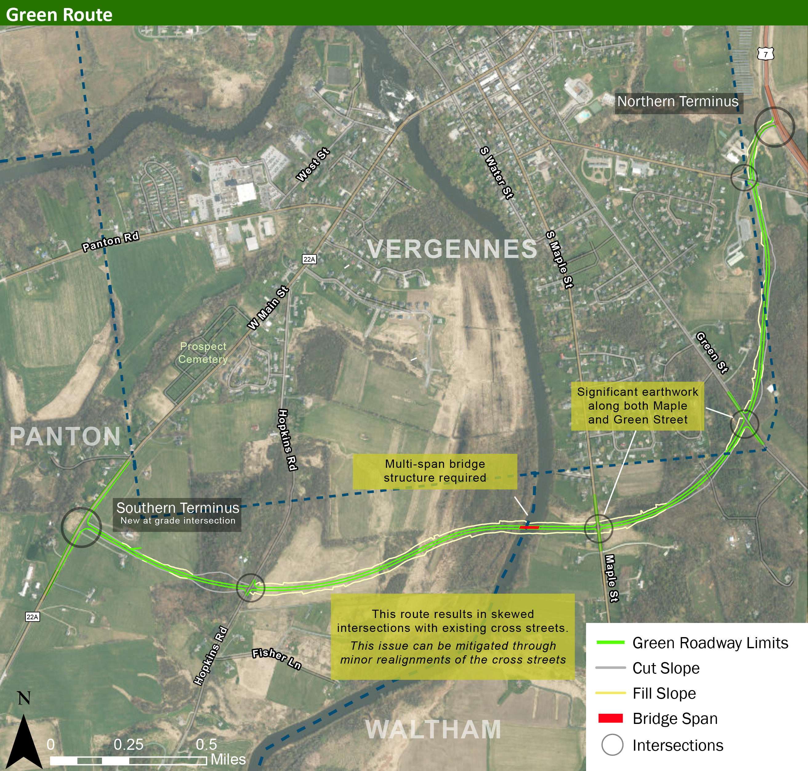 Green Route - Conceptual Design Aerial