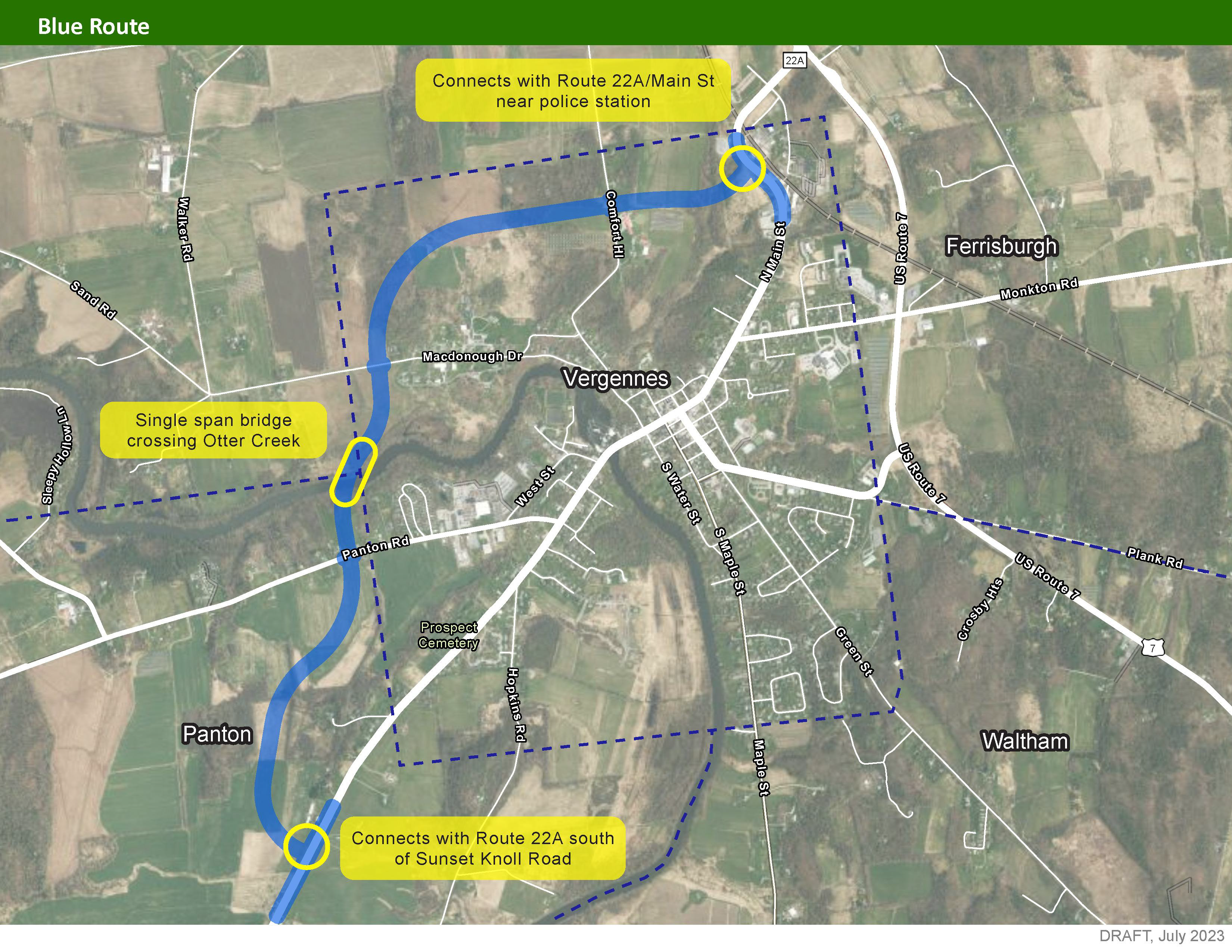 Blue Route - Map